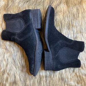 Born Black Suede Ankle Booties
